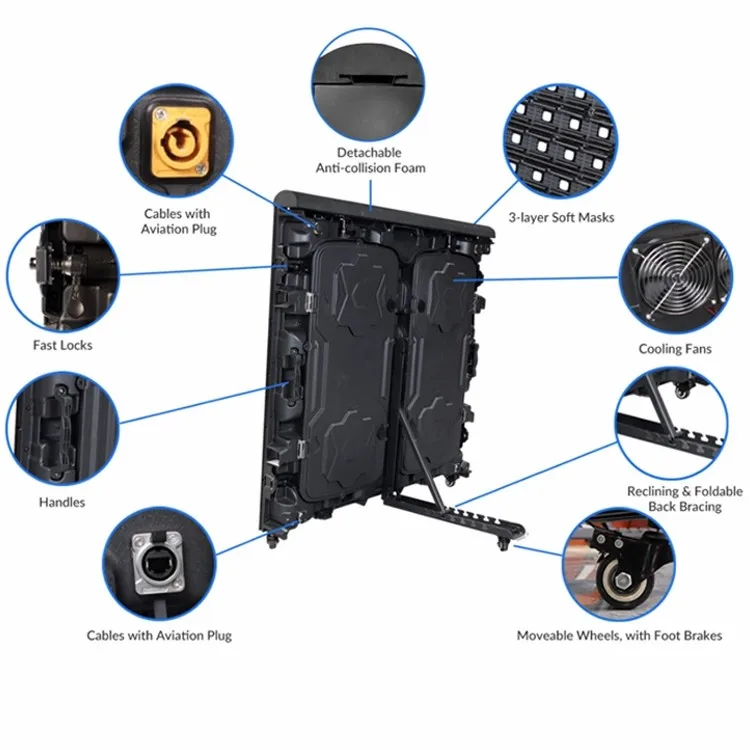 

960*960mm P6 P7 P8 P10 Foldable Football Basketball Stadiums Led Scoreboard Led Screen Outdoor Display Scoring Boards