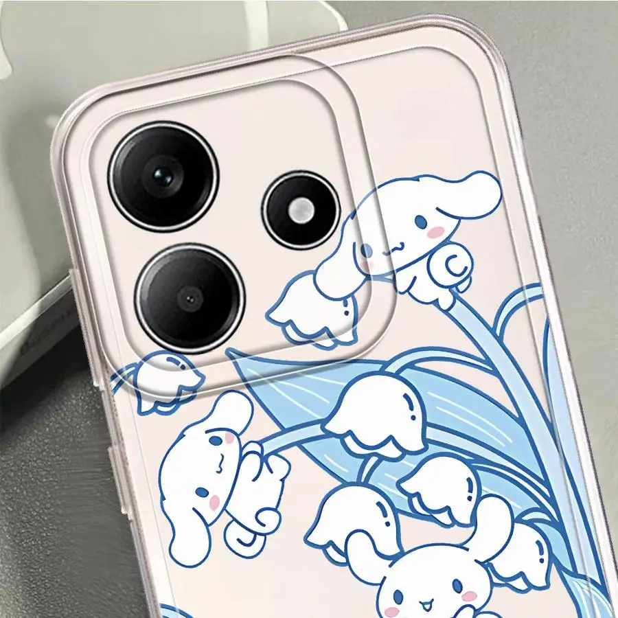 Sanrio Cinnamoroll Kuromi Clear Phone Cover Phone Case for Xiaomi Redmi Note 14 Pro Plus 11 13 12 10 11S 12S 10S A3x 13C A1 A2 view 6