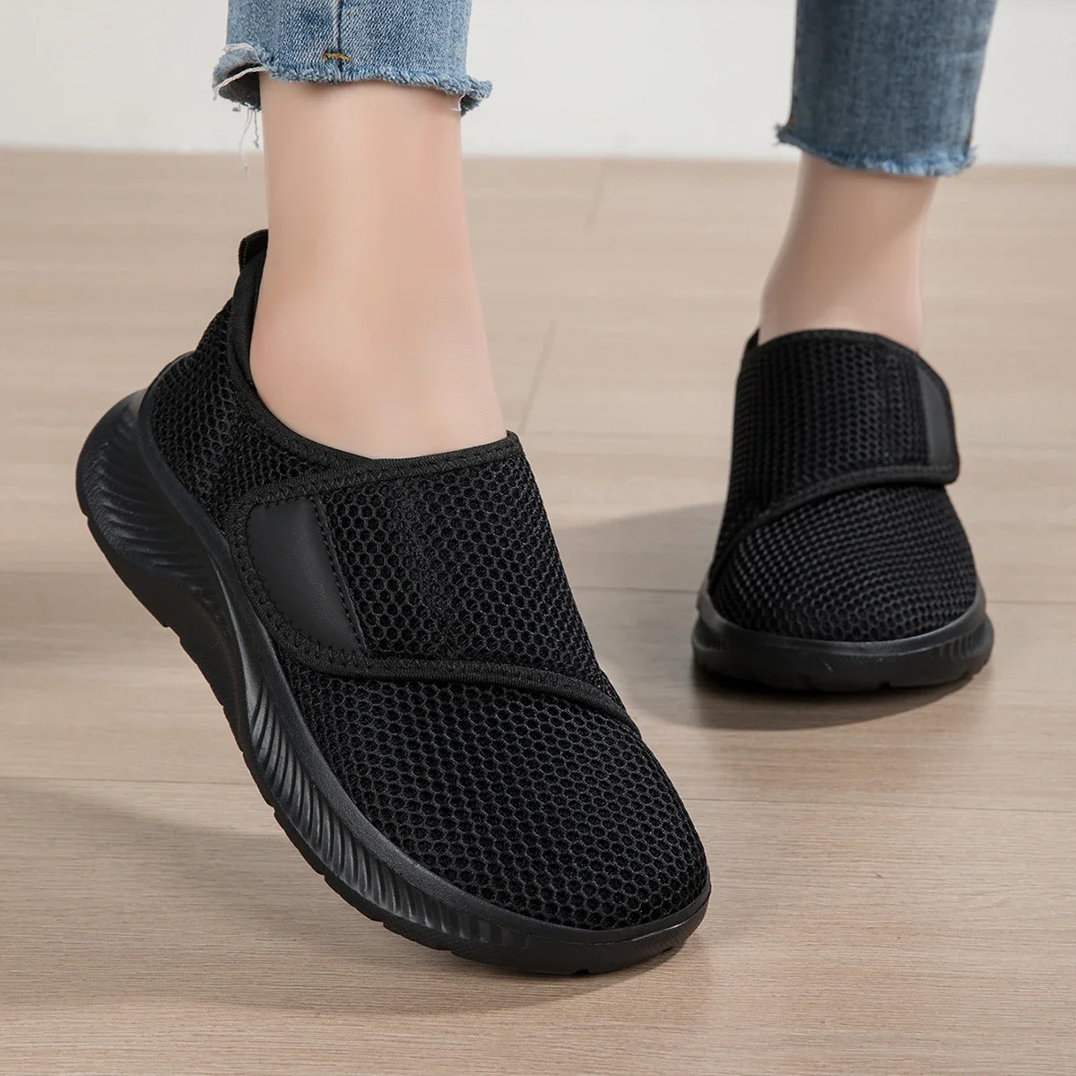 Turnschuhe für Damen, breite Barfußschuhe, leichte, atmungsaktive Schuhe für Damen, bequemes Gehen, Zapatillas Mujer, Größe 36–42