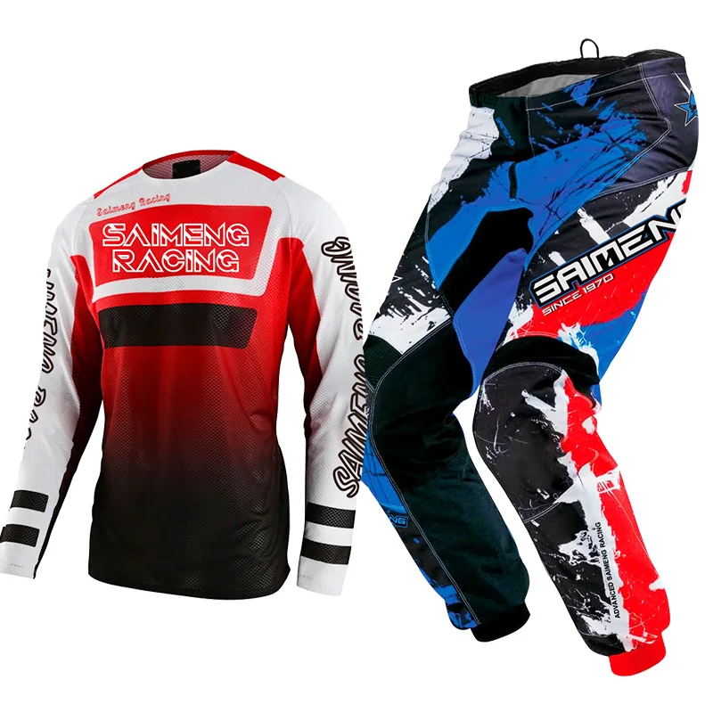 

Off road motorcycle set Men and women's motochross jerseys pants MX Enduro racing suit DH ATV BMX customized name