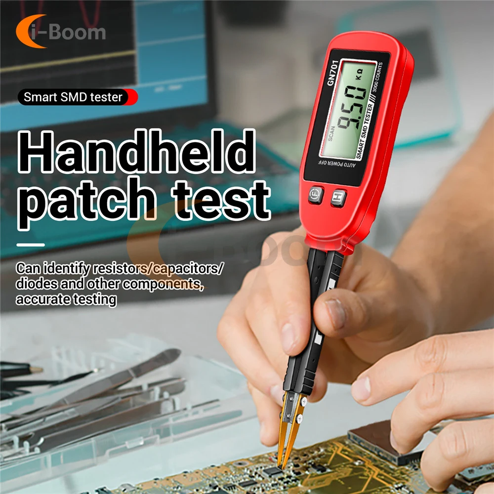 ANENG GN701 SMD Tester High Precision Resistance-Capacitance-Diode Test Tool Clip-on Resistance-Capacitance Test Pen