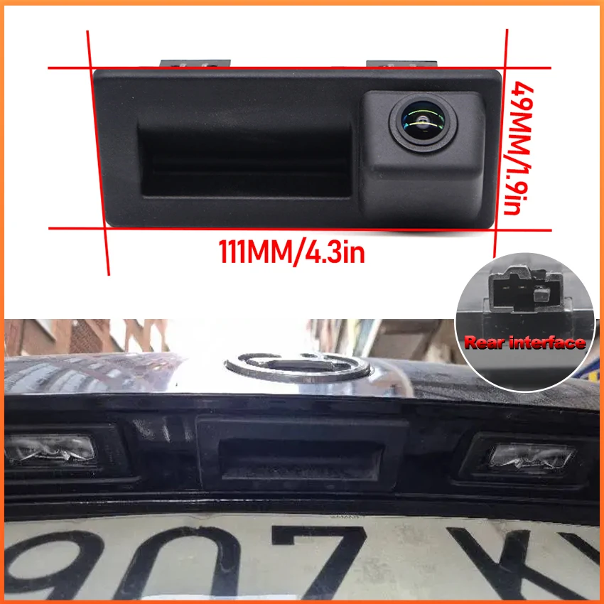 Car Rear View Camera for Audi A4 A5 Q5 A7 2011~2016 2017 2018 2019 2020 Hatchback Backup Trunk Handle Camera Reversing Camera