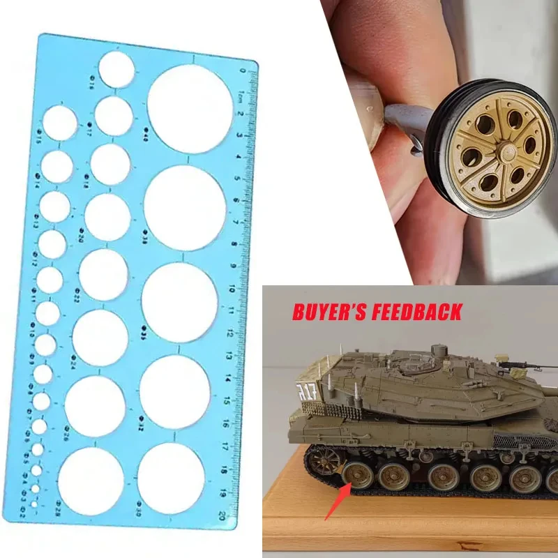 

1pcs Multifunctional Model Coloring Tool Leakage Spray Circular Template Car Model Tank Screw Wheel Hub Tire Spray Coating Board