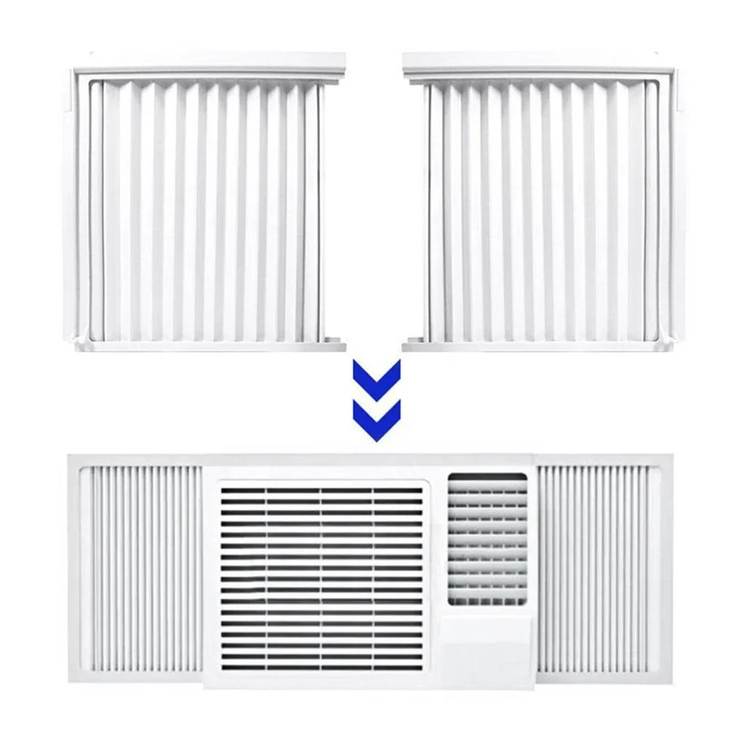 

N08R Window Air Conditioner Side Panels With Frame, Adjustable Insulation AC Side Panel For BTU Window AC Unit,Frame Included