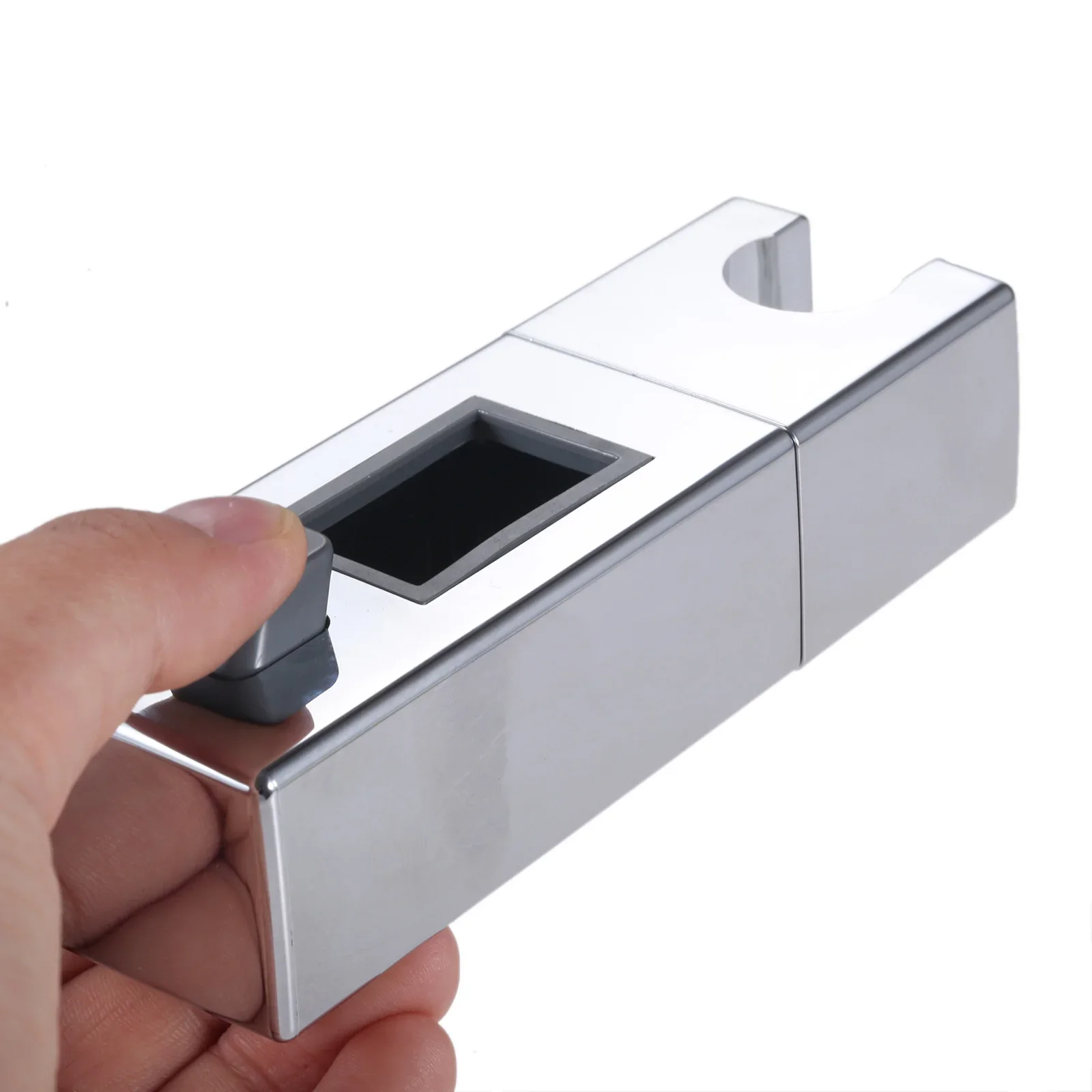 

1PC Adjustable Square Slider Bar Handset Bracket Bathroom Shower Head Slider Holder Bathroom Wall Mounted Bar Slider Clamp