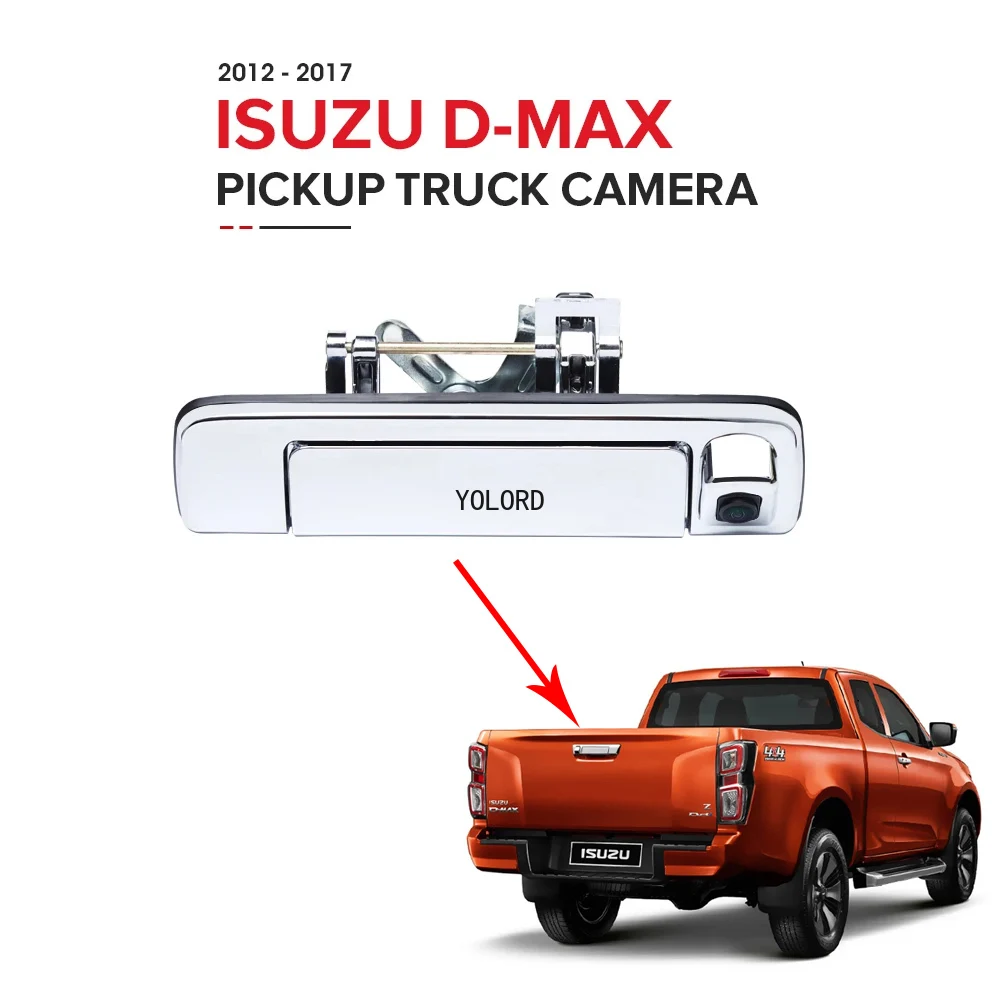 

AHD 1080P 170° Pickup Truck Camera for Isuzu D-MAX 2012-2017 / 2017-2022 Night Vision Waterproof Backup Reversing Cam