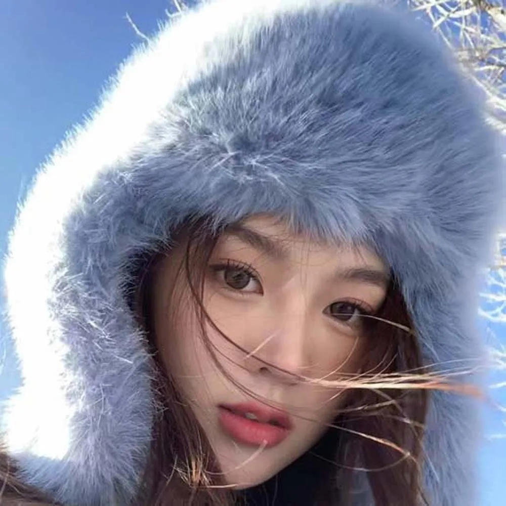 الهدايا بلون الرجال النساء الطيار قبعة مكافحة البرد يندبروف فو الفراء الطيار قبعة دفئا قابل للتعديل سدادات حماية الأذن قبعة الدراجات