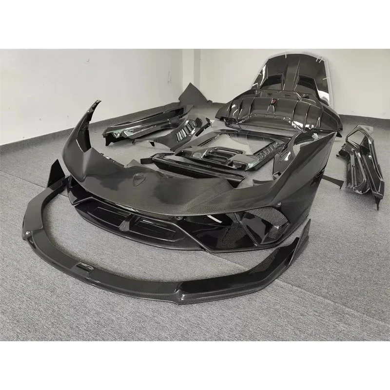 Upgrading to Track Version with All-carbon Fiber Front and Rear Bumper Side Skirts Hood Rear Spoiler lmt