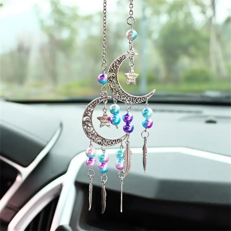 Car Interior Decoration Pendants Rearview Mirror Hanging Ornaments Car Pendant Dream Catcher Wind Chime Pendant Car Accessories