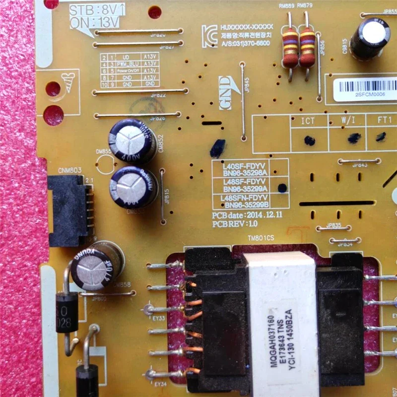 Good test working for POWER SUPPLY BOARD BN96-35299A BN96-35298A 35299B L40SF-FDYV L48SF-FDYV L48SFN-FDYV UA43J5100 UA40J5100