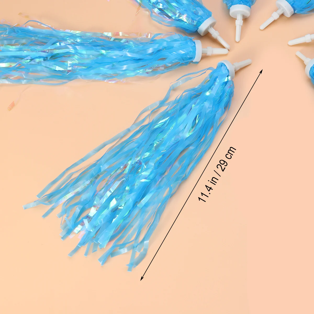 4 pares de flâmulas para guidão de bicicleta infantil, borlas coloridas, acessórios brilhantes para crianças, triciclos, scooters, bicicletas