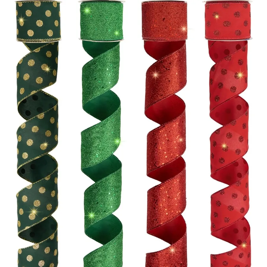 4 Rolls 32 Yd Red G… - image