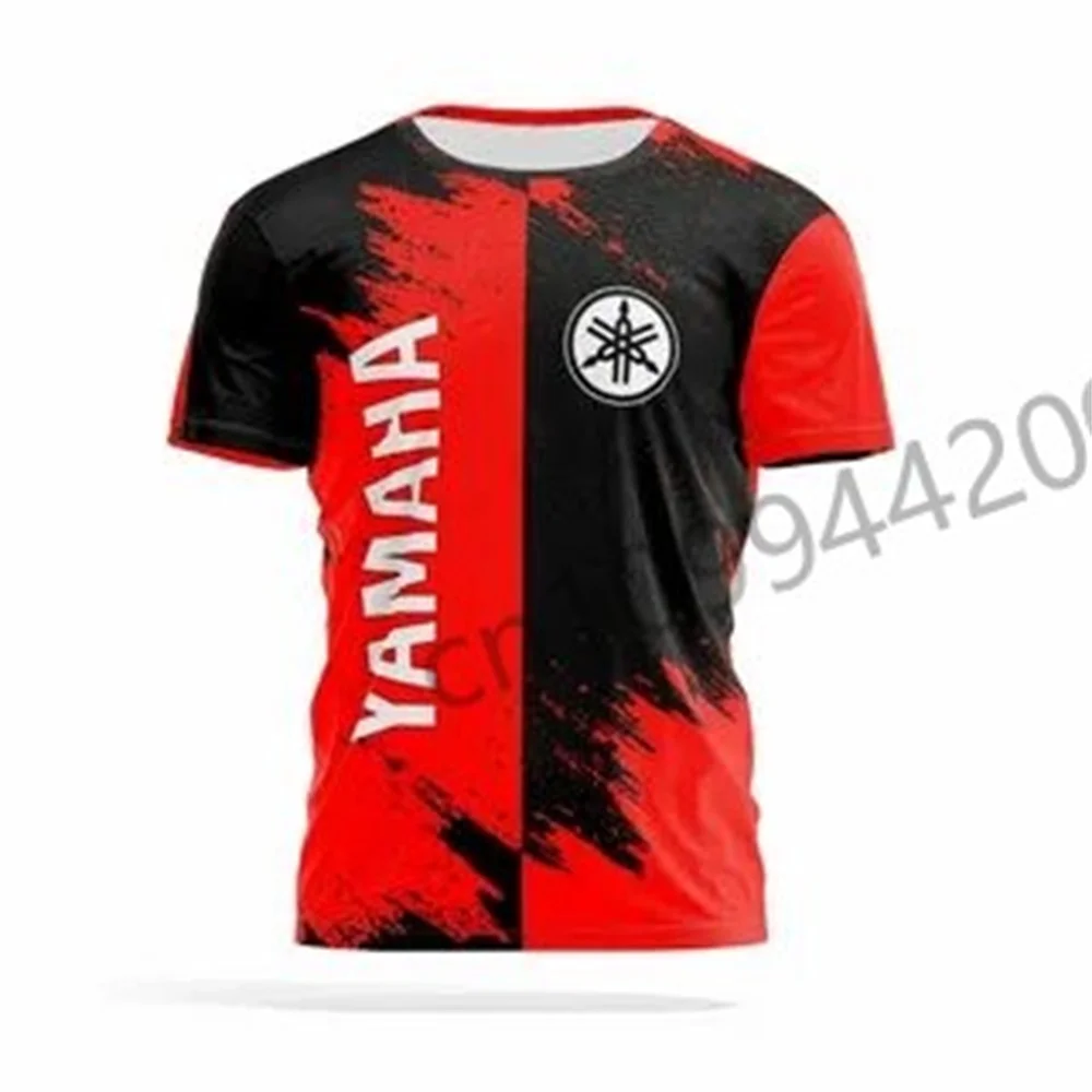 New Yamaha motorcycle racing wear, sweat-wicking, quick-drying T-shirt, men's motorcycle off-road riding wear short-sleeved top.