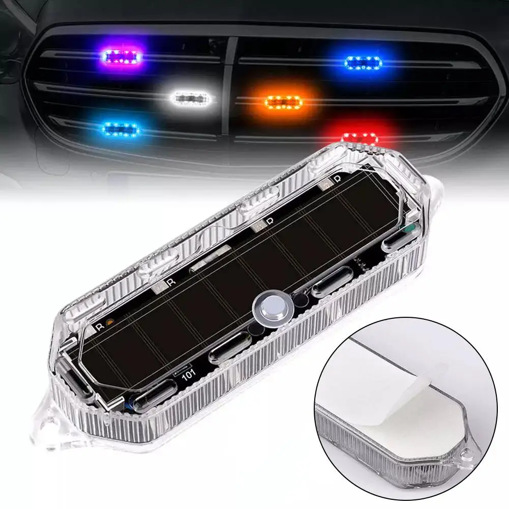 

Solar Car Flashing Light Electric Motorcycle Truck Brake Acesssories Taillight Modification Auto Black Y2Y4