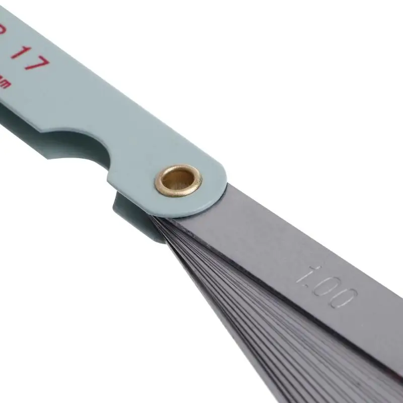 K3KD 1PC 0.02から1mm 17ギャップメトリックフィラーフィーラーゲージ測定のためのブレードの厚さ