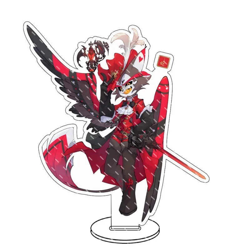 Hazbin Hotel Acrilico Anime Stand Figura di cartone animato Alastor Husk Angelo Polvere Decorazione del desktop Cosplay Stand Ventole Modello