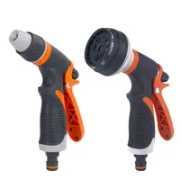 Lawn Spray Watering 8 Spray Modes Garden Tools For Garden Washing Car High Pressure Water Tool Adjustable Hose Sprinkle Nozzle