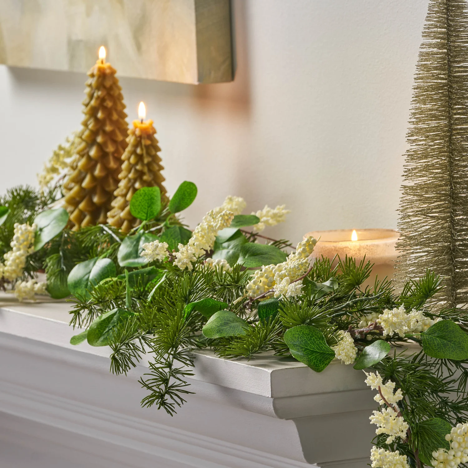 

54" SNOWBERRY GREEN GARLAND