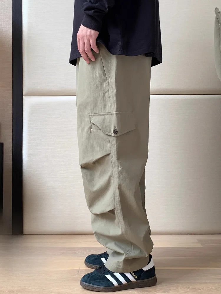 

Свободные повседневные брюки с прямыми штанинами для мужчин больших размеров, осенняя модная рабочая одежда, длинные брюки, десантник, Сле от Pang