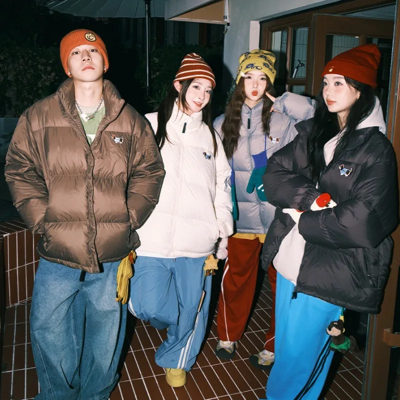 Female Winter Autumn Tops Coat Cotton-padded Clothes Velcro Strap Retro Simple Comfortable Leisure Fashion Minority Versatile