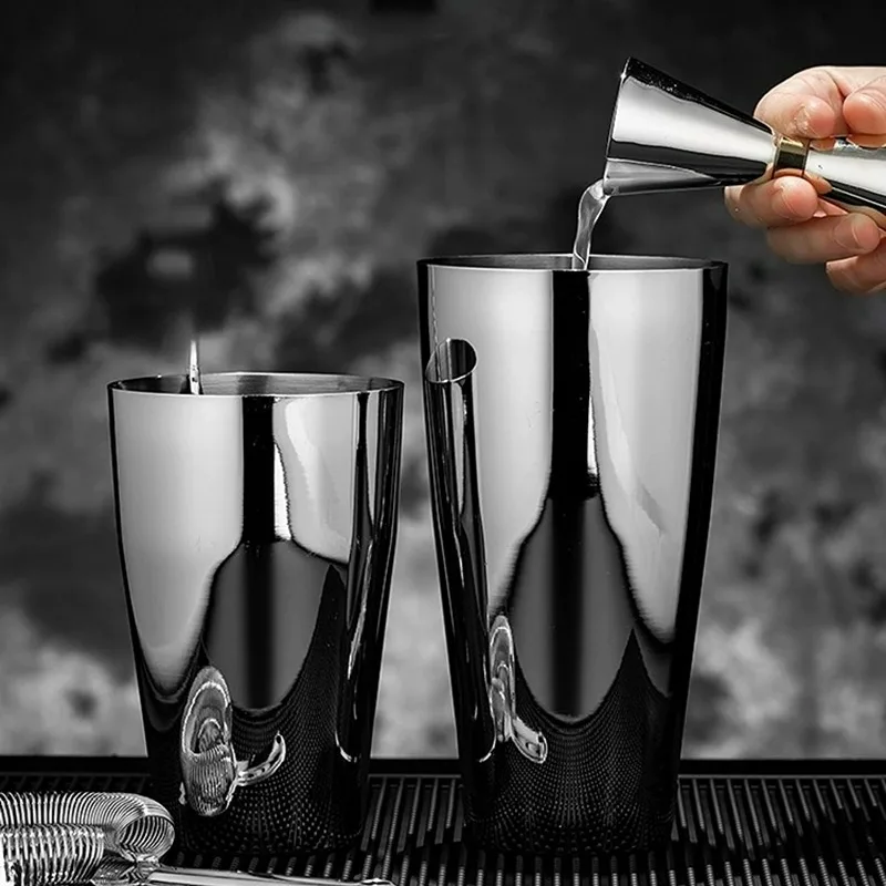 American Boston Cocktail Shaker Set Stainless Steel Cocktail Shaker Professional Bartender Tools Bar Shaker Sets Bar Accessory