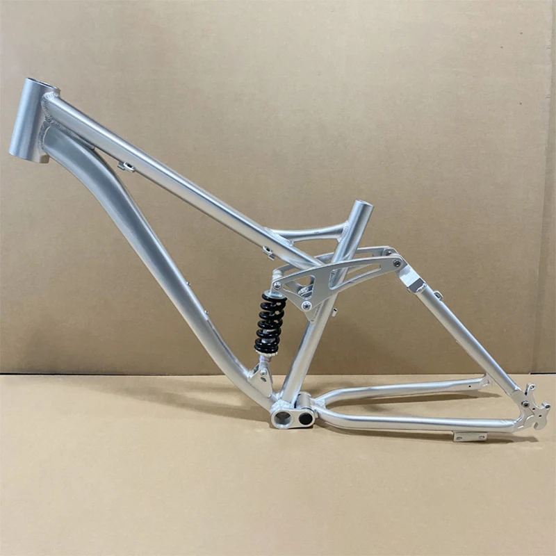 26 Inch Mountain Bike Aluminum Alloy Shock Absorbing Frame Four Bar Soft Tail Suspension Frame Disc Brake Oil Disc Quick Release