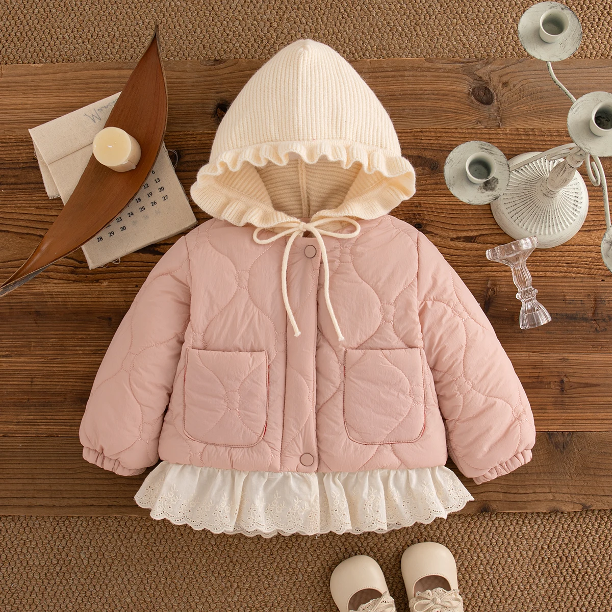 

Winter New Thick And Warm Baby Girl Coat, Cute Hooded Children'S Clothing Suitable For Babies Aged 9 Months To 4 Years Old
