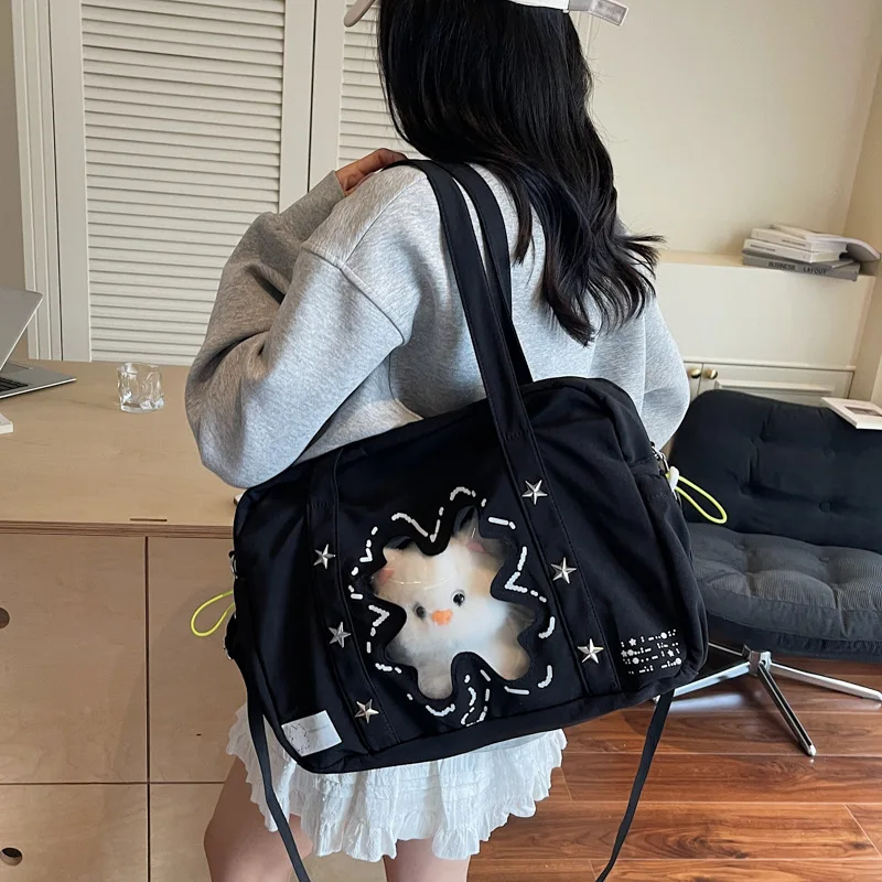 

2025 New Large Travel Bag Women Shoulder Crossbody Handheld Organizer Short-long Trip Fashion Purse