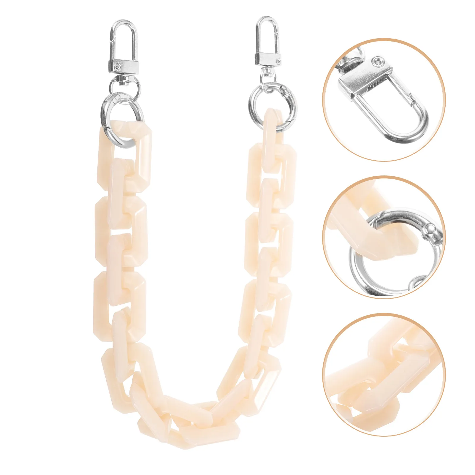 

Acrylic Handbag Chain Strap Replacement for Purse Wallet Shoulder Bag Stylish Fashion Accessory Link Chain for DIY Handbag