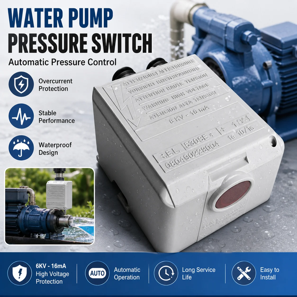 Brand New 530SE Series Ignition Controller 8KV High Voltage Ignition Flameout Protection Oil Burner Control Components