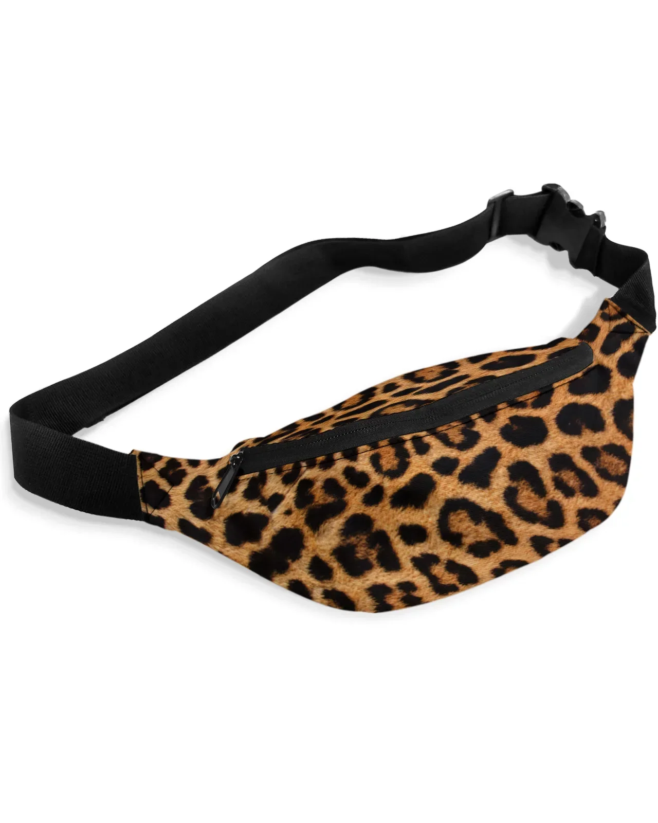 Leopard Print Waist Packs Shoulder Bag Unisex Messenger Bag Casual Fashion Fanny Pack for Women