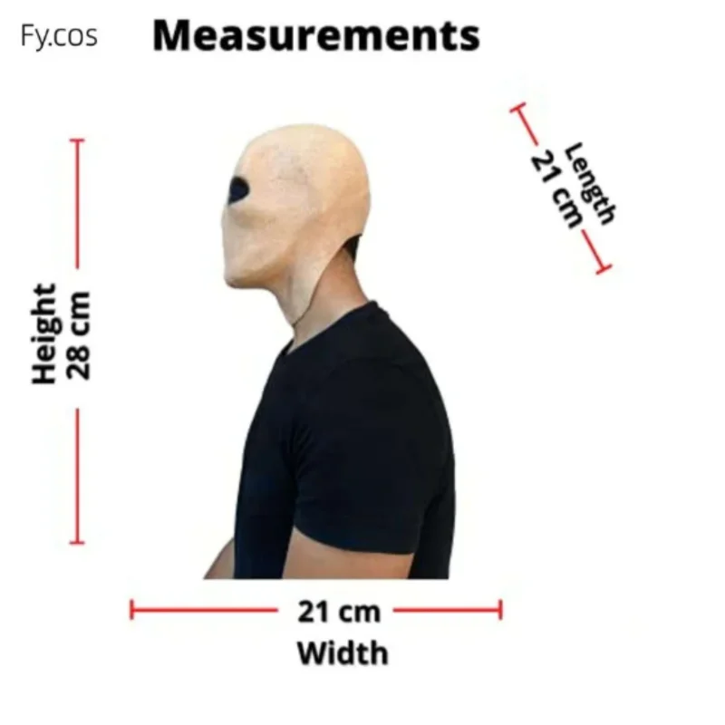 Halloween Faceless Man Mask Devil Full Face Latex Scary Headcover for Men Creepy Horror Carnival Cosplay  Costumes for Adults