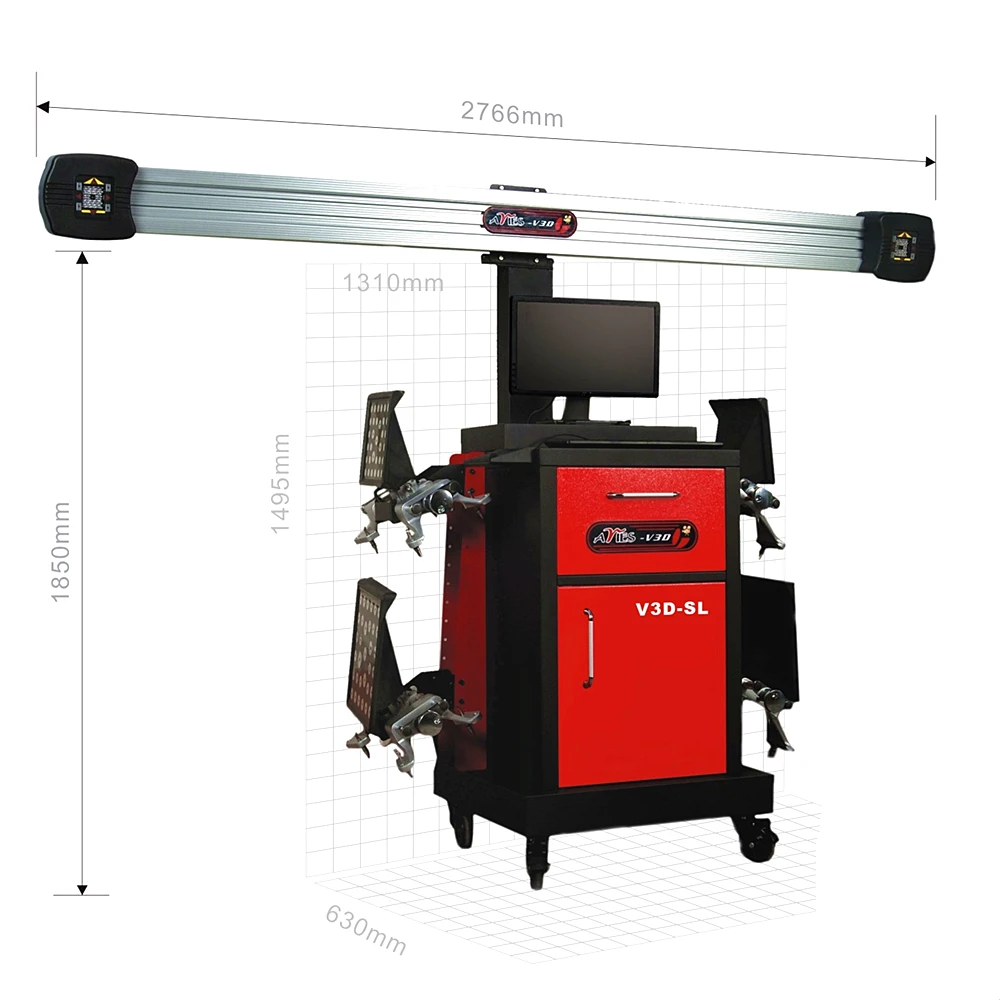 Factory Supply 3D Car Wheel Alignment Machine Vehicle Maintenance Equipment