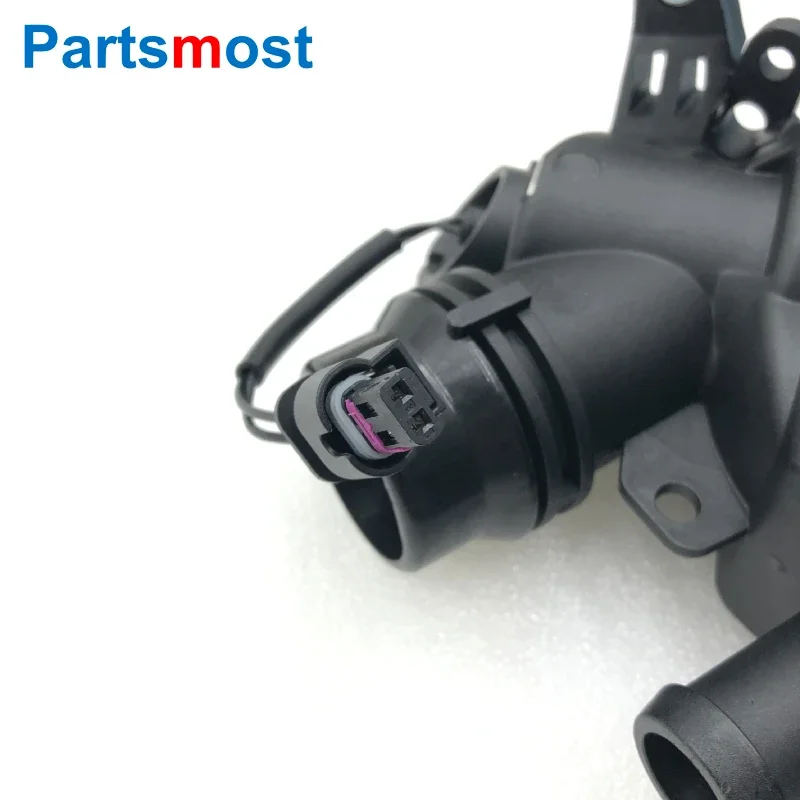 3.0 V6 Petrol Coolant Thermostat Housing w/ Sensor for Range Rover 13- RR Sport 14- New Discovery Velar LR062498 107288 LR117568