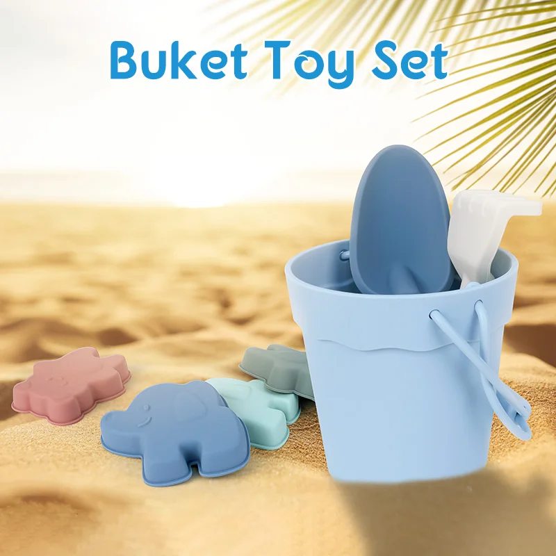 Zomerstrandspeelgoed voor kinderen Zachte siliconen zandbakset Strandspel Speelgoed voor kinderen Stuur Strand Spelen Zand Water Speelgereedschap Zand