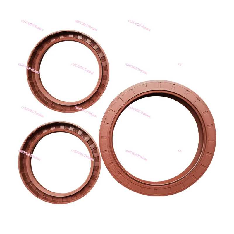 TC/TG/FB Brown Fluorine Rubber Skeleton Oil Seal Ring High Temperature Resistant Double Lip Cylinder Rubber Ring