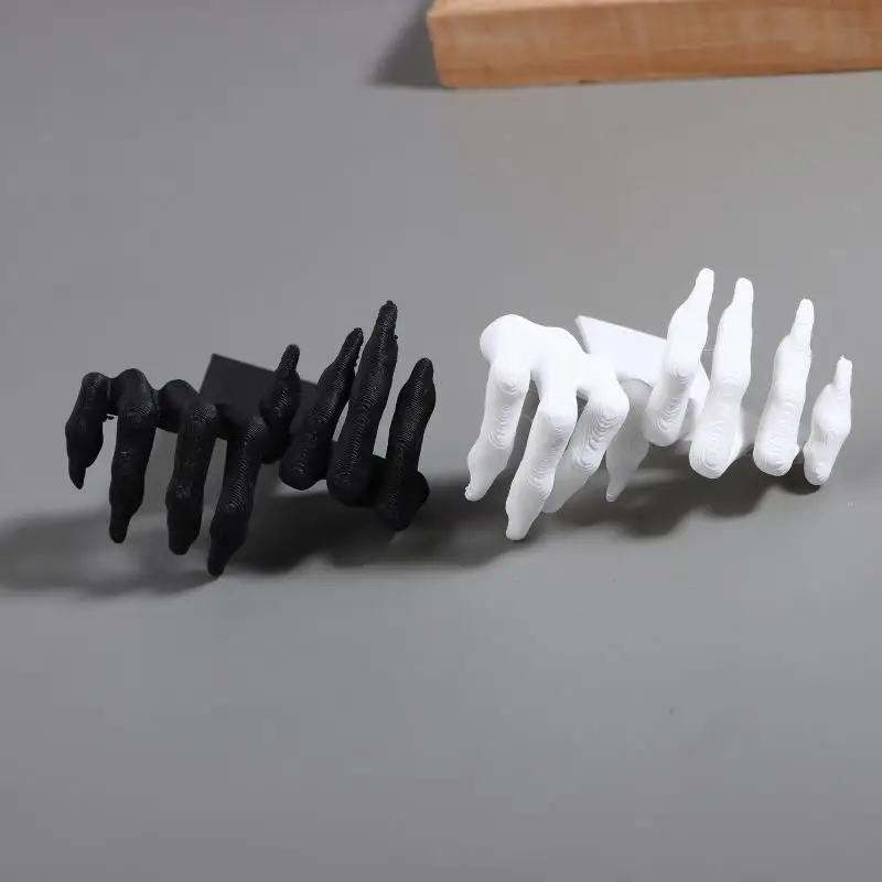 Picture 6: 2Pcs Creative Bookmarks Bizarre And Personalized 3D Printed Page Marks Horror Atmosphere Design Durable Materials