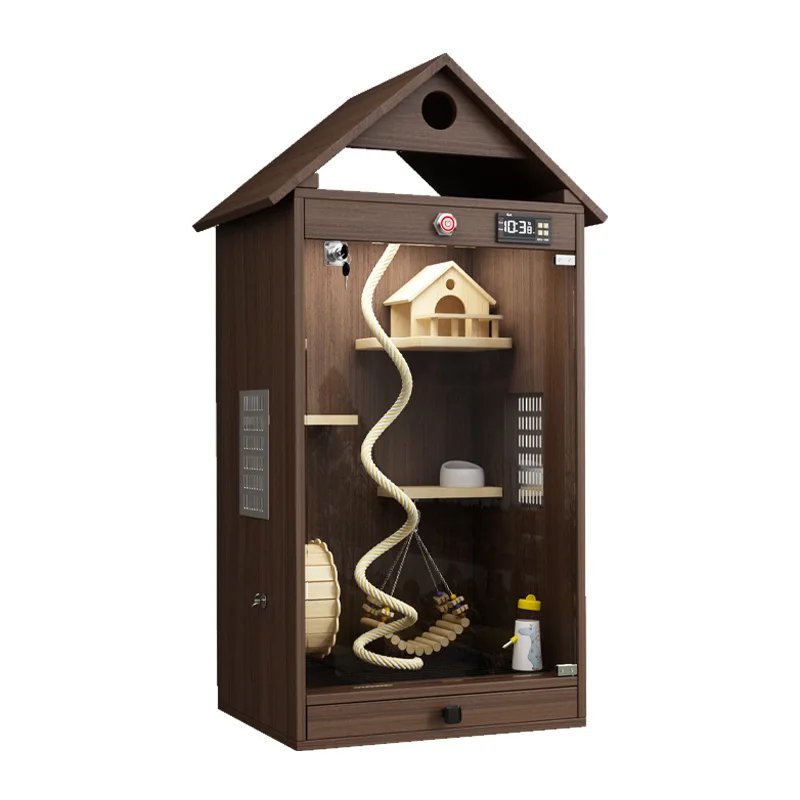 Honey bag glider incubator cage ventilator wood cabinet pet feeding box flower branch mouse squirrel cage villa