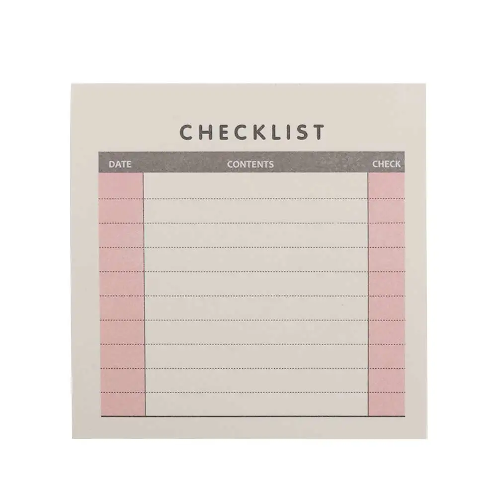 Notes Portable To Do List Stationery Check List Plan List Month Planner Memo Pad Weekly Plan Daily Weekly