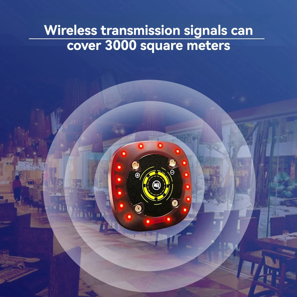 

Беспроводная система вызова ABZZ для ресторанов: перезаряжаемые пейджеры (от 1 до 10 шт.) для баров, кафе, кофеен, быстрого питания, с вилкой стандарта ЕС