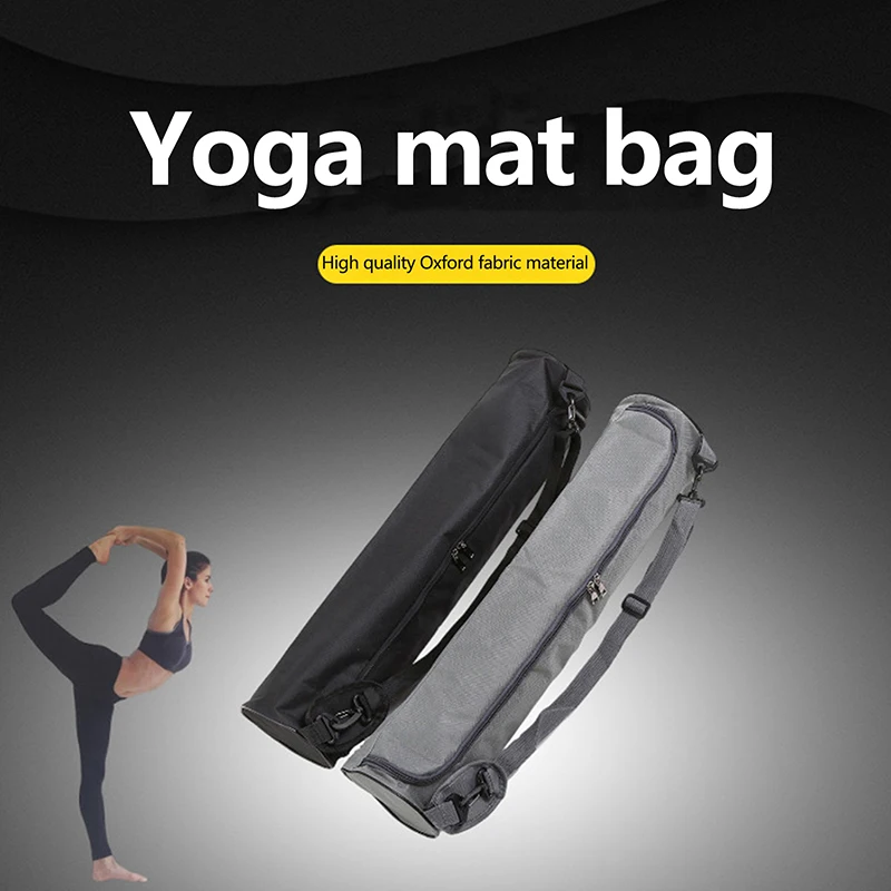 Thick Canvas Yoga Bag Full Zip Yoga Mat Carrier Bag Pocket Exercise Yoga Mat Carrier Holder Multi-Functional Storage Bag