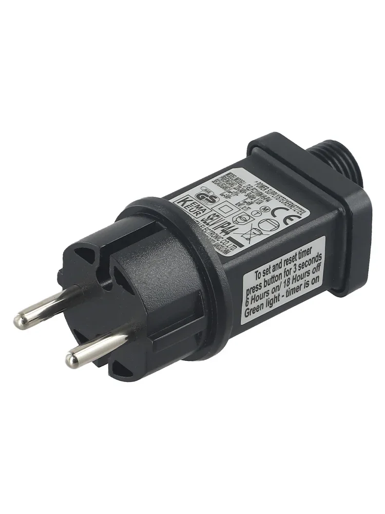 1 buah steker adaptor transformator Diameter Driver lampu peri untuk konektor 2-pin untuk kode IP44 3.6/6/9W 31V DC LED