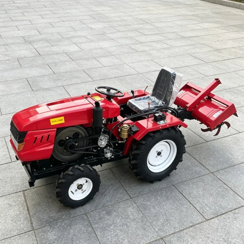 Customized Four-wheel rotary tiller, wheeled high-power tractor, high-efficiency deep ploughing machine for farmland