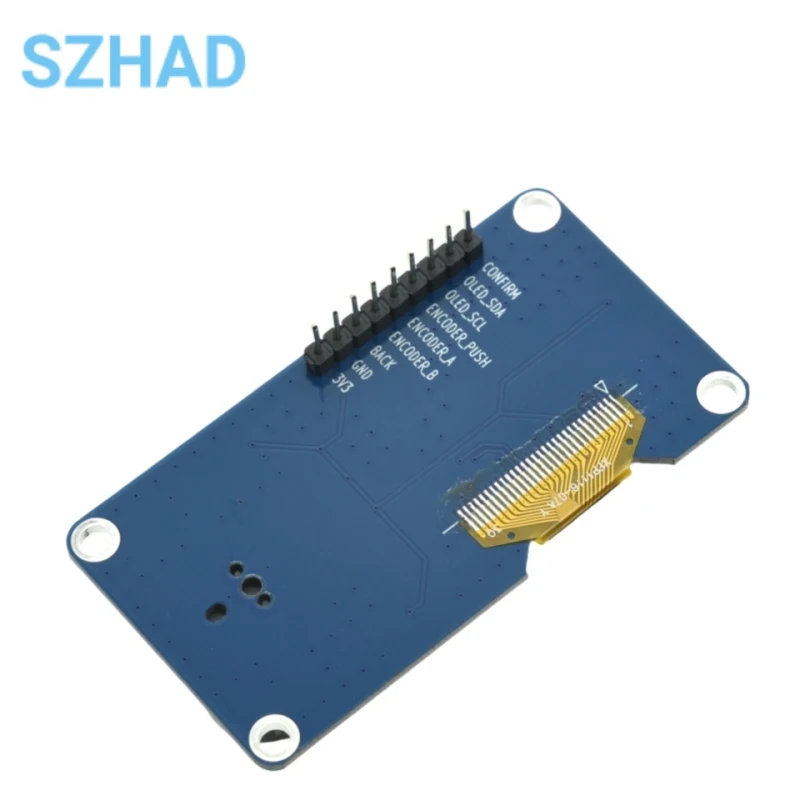 Display OLED bianco da 0,96/1,3 pollici con modulo encoder rotativo EC11, interfaccia IIC per Arduino