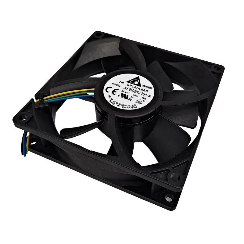 Ventilador DC PWM de 4 fios, AFB0912SH-AY85, 12V, 1A, 4800rpm, 9225, regulamento de velocidade, novo