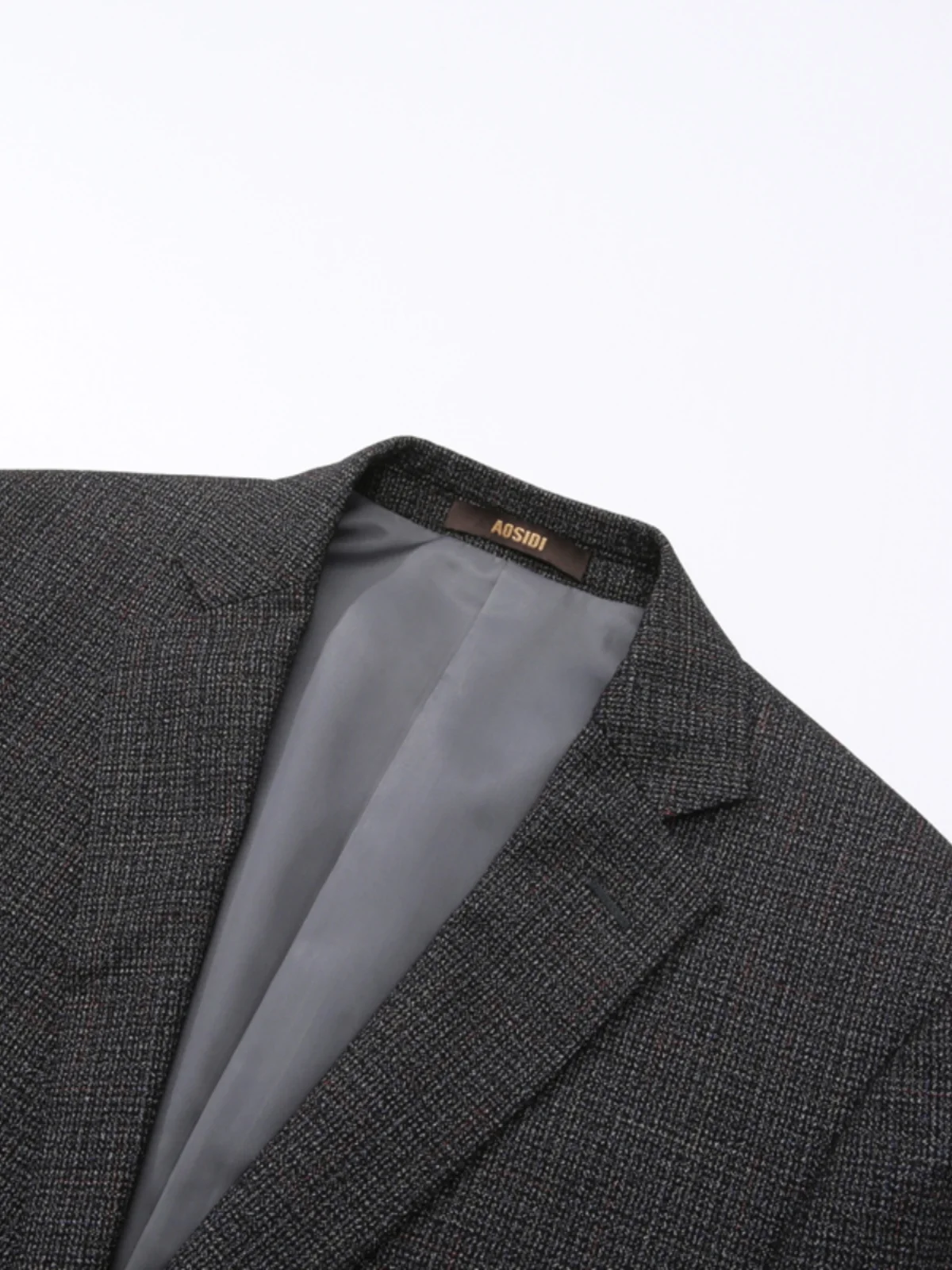 

Busin Mens Suit Jaet Two Buttons No Slit Stand Fit Long Sve Faion Urban Sle Casual Ocn Spring Collection