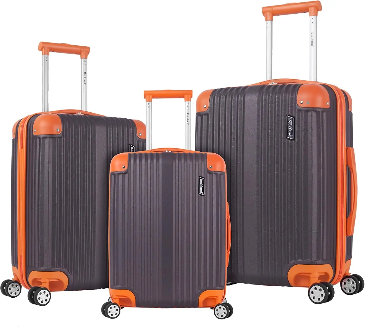 Berlin Hardside Expandable Spinner Wheel Luggage Set, Charcoal, 3-Piece (2/24/28)