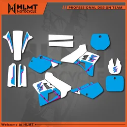 HLMT Full Plastics Background Graphics Sticker Decal For Yamaha YZ 250 250CC 1991 1992  Personality Decoration
