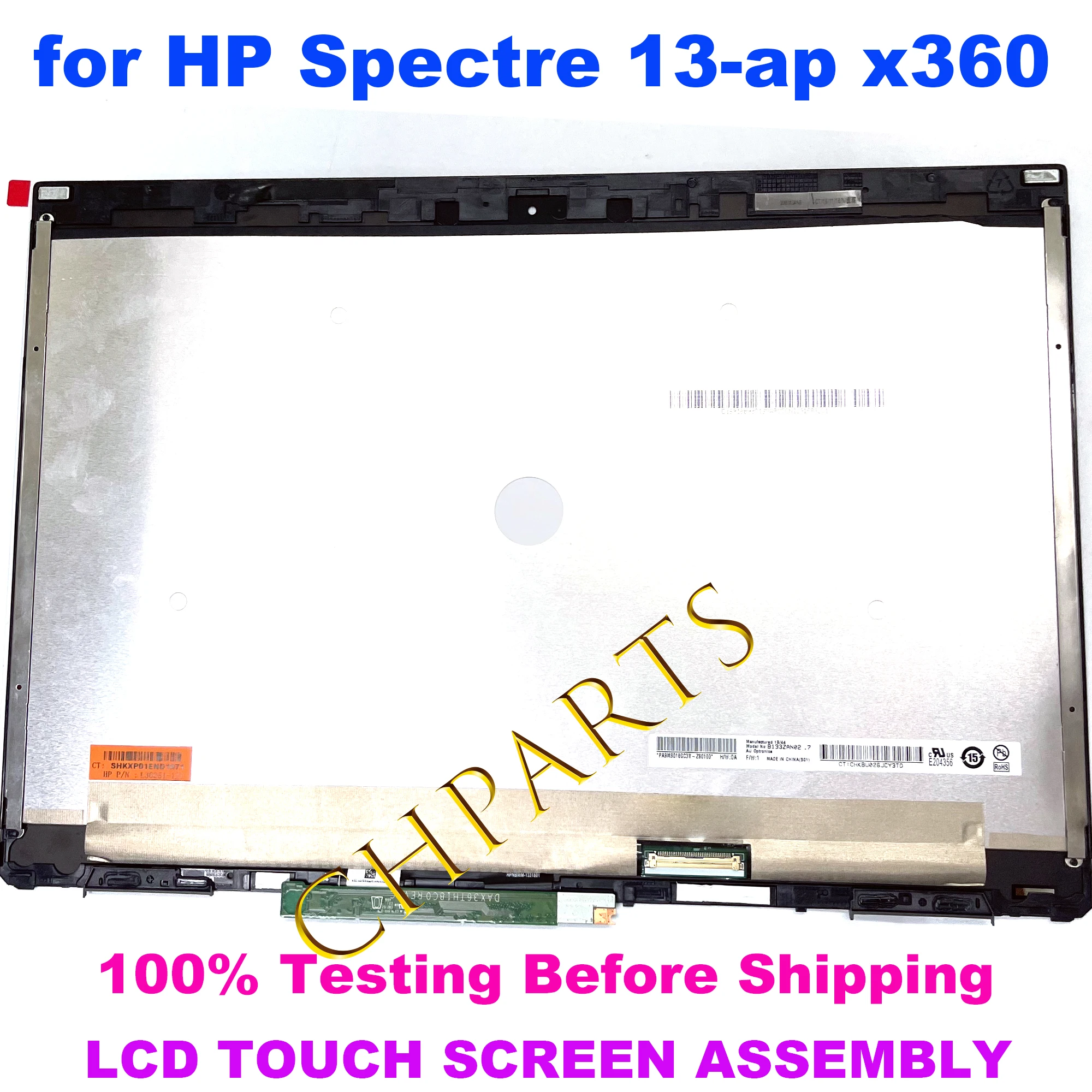 13.3'' FHD UHD LCD Display Touch Screen Glass Assembly B133HAN05.7 M133NVF3 R0 For HP Spectre x360 13-AP 13 ap L37649-001