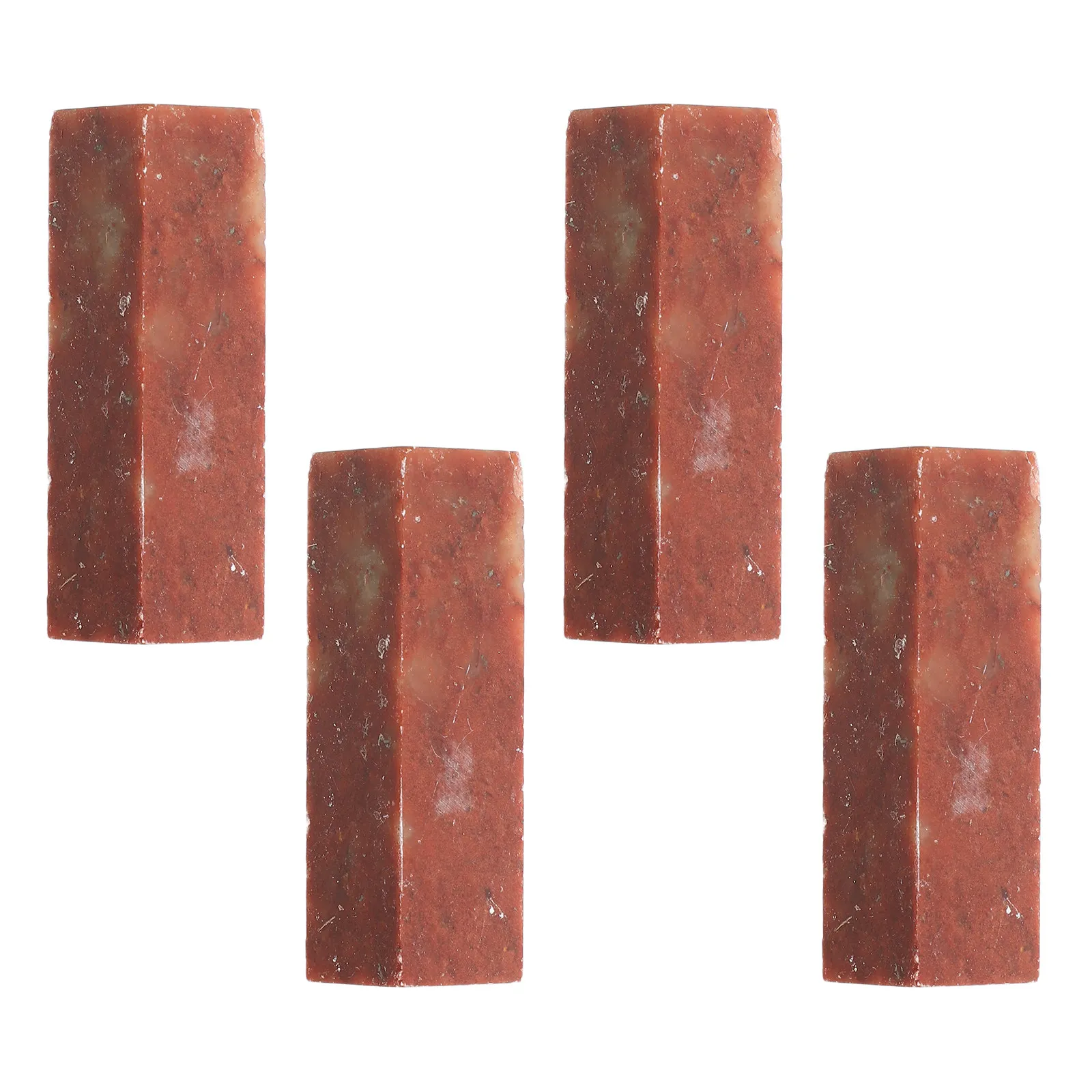 4Pcs Seal Carving Stone Set Natural Shoushan Stone Square Seal Blanks 2x0.6 Ideal for Name Stamp Engraving Chinese Calligraphy